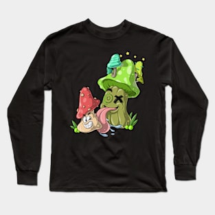 Mushroom Lick Psychodelics Long Sleeve T-Shirt